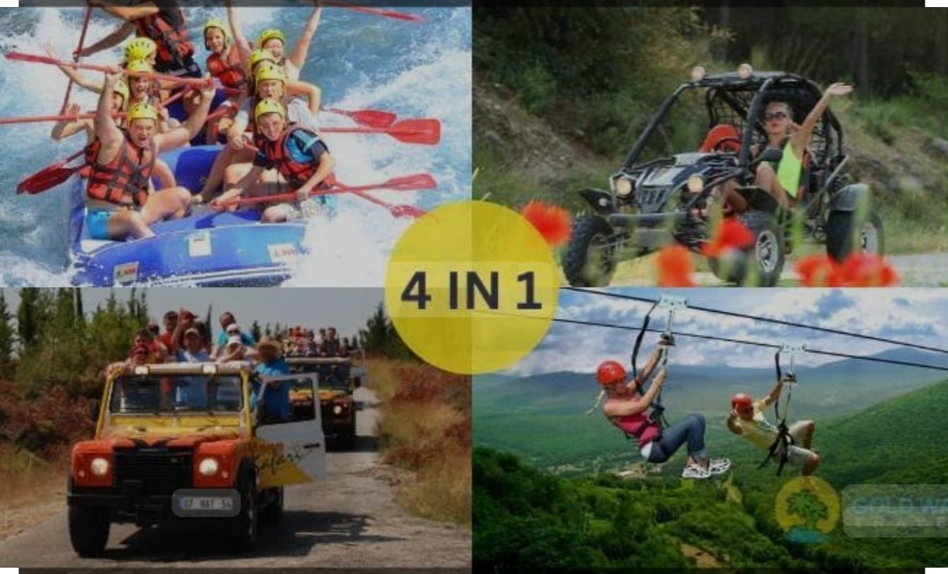 GÜNÜBİRLİK BEŞKONAK RAFTİNG-ZEPLİNE-BUGGY-SAFARİ TURU